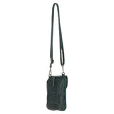 Ashwood Leather Crossbody Smart Phone Bag Green: D-99