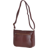 Vegetable Tanned Small Leather Shoulder Bag Chestnut : V-27