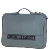 Leather Organizer with Laptop Compartment Grey: 64546
