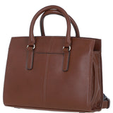 Ashwood Leather Handbag with Detachable Crossbody Strap 2 Tone Tan: 64747