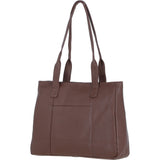 Sleek & Spacious Shoulder Bag Cognac: London