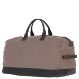 Fenland Canvas & Leather Holdall Mud/grey: FEN-757