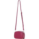 Ashwood Leather Compact Crossbody Bag with Adjustable Strap Raspberry: Y-53