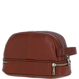 Ashwood Leather Men's Zip Washbag Tan: PL-41