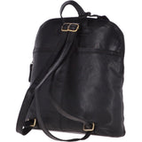 Large Vintage Leather Backpack Black  – G28