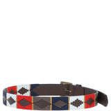 Ashwood Leather Multicolored Handmade Belt Navy: POF-20