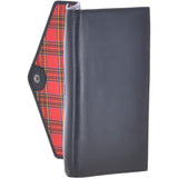 Vegetable Tanned Note, Coin & 8 Card Envelope Purse Black: V-63