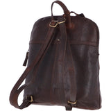 Large Vintage Leather Backpack Brandy  – G28