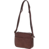 Small Leather Cross Body Bag Brandy - 63010