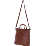 Stylish Ashwood Leather Shopper Bag with Crossbody Strap Tan: GV-64037