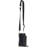 Ashwood Leather Luxury Crossbody Phone Bag Design-X Black: X-31