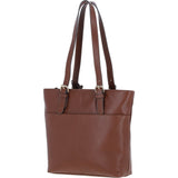 Elegant Shoulder Bag with Adjustable Straps 2 Tone Tan: 64562