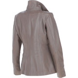 Ashwood Womens Leather Jacket Taupe: awl 880