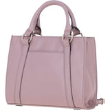 Real Leather Handbag with Adjustable Crossbody Strap Woodrose: 64867