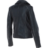 Ladies biker Jacket with Zippered Pockets Black: AWL-621