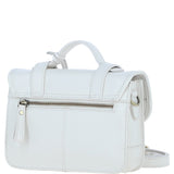 Stylish Ashwood Leather Medium Satchel Bag White: Y-62
