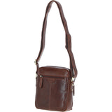 Mens Elegant Ashwood Leather Messenger Bag Chestnut Tan: T-79