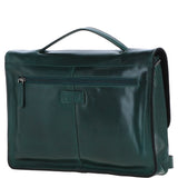 Ashwood Leather Unisex Large Crossbody Satchel Bag Green: P-63