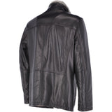 Mens 2-in1 Leather Jacket Black :  Gustavo