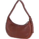 Stylish Ashwood Leather Curved Shoulder Bag Tan: GV-64288