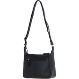 Ashwood Real Leather Top Zip Crossbody Bag Black: 63931