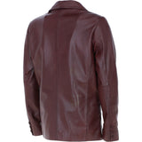 Classic Men's Ashwood Leather Blazer Burgandy: AWL-2288