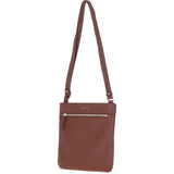 Ashwood Leather Curve Pocket Crossbody Bag Cognac: 63620