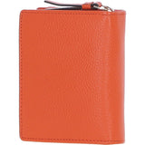 Ashwood Leather RFID Secure Wallet/Purse with Zip and Stud Closure Orange: X-30