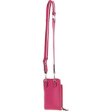 Ashwood Leather Luxury Crossbody Phone Bag Design-X Pink: X-31