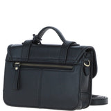 Stylish Ashwood Leather Medium Satchel Bag Black: Y-62