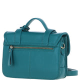 Stylish Ashwood Leather Medium Satchel Bag Green: Y-62