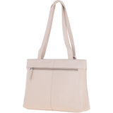 Classic Leather Zipped Shoulder Bag Mushroom: Derry