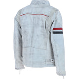 Leather Biker Jacket White: 2483
