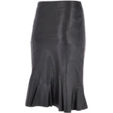 Women's Leather Fish Tail Skirt  Black: FISH SKIRT