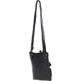 Authentic Ashwood Leather & Harris Tweed® Cloth Crossbody Bag Black/Green/Red: TW-29-07-BR