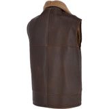 Sheepskin Gilet Camel Antique: KE-176