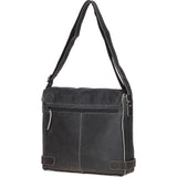 Men's Leather Messenger Bag Brown : 8353