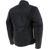 Mens Fashion Cowhide Leather Jacket Black: BIKER 220