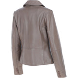 Ashwood Leather Women's Two Button Taupe Blazer: 10157