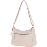 Leather Shoulder Bag with Zip & Magnetic Pocket Mushroom: Meath