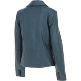 Ashwood Leather Women's Two Button Grey Blazer: 10157