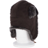 Unisex Sheepskin Trapper Hat Brown/Brissa: 208