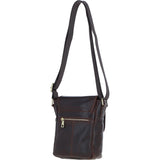 Ashwood Leather Men's Cross Body Flap Bag Brown: PL-44