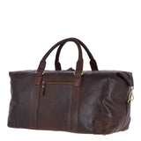 Large Leather Vintage Holdall Brandy : G-36