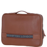 Leather Organizer with Laptop Compartment Tan: 64546