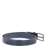 Mens Leather Belt Navy: AB-12