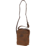 Small Vintage Leather Messenger Bag Tan: Miro