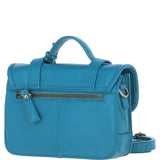 Stylish Ashwood Leather Medium Satchel Bag Turquise: Y-62