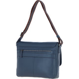 Brampton Leather Men's Emissary Messenger Bag Navy: 64403