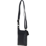Ashwood Leather & Harris Tweed® Cloth elegance Crossbody Bag Black/Green/Red: TW-20-07-BR